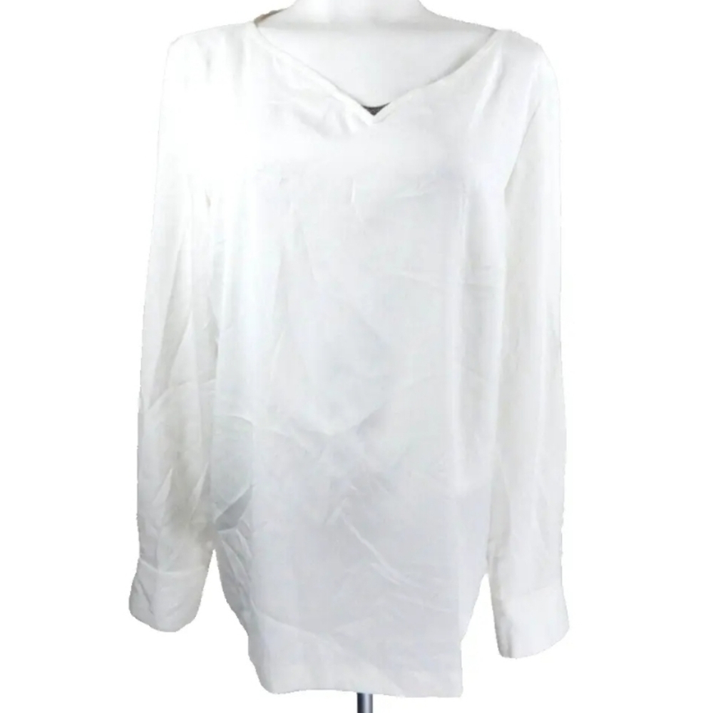 Brunello Cucinelli Ivory Silk Ball Chain Blouse
